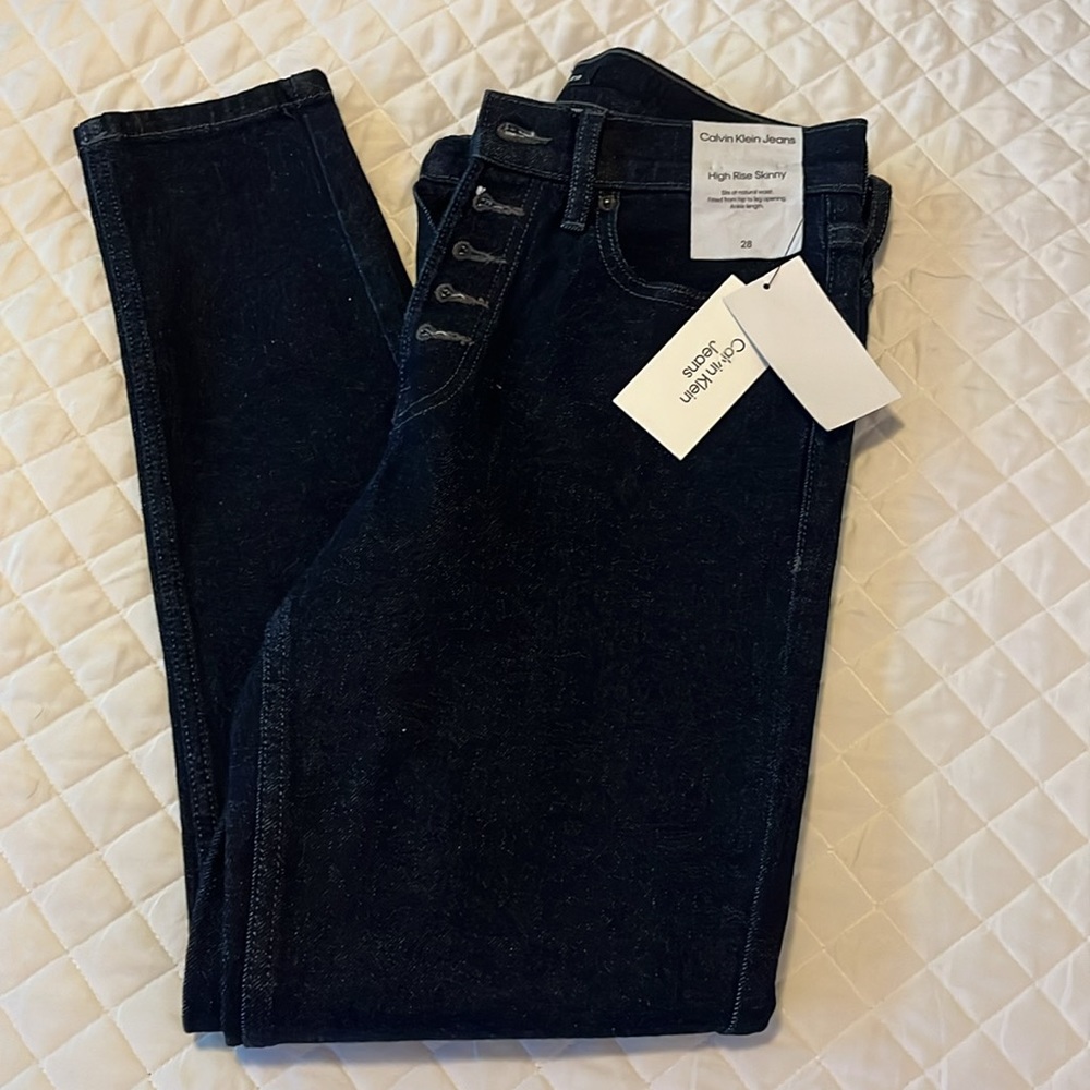CK High Rise Skinny Jeans - Picture 2 of 4